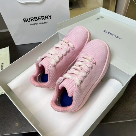 BURBERRY BOX Pink splice SNEAKERS - Picture 3 of 9